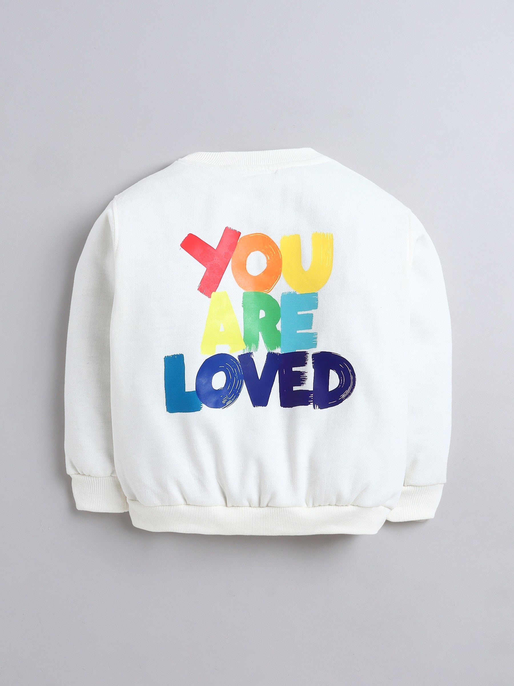 Hearts Patched Cute Sweatshirt for Kids