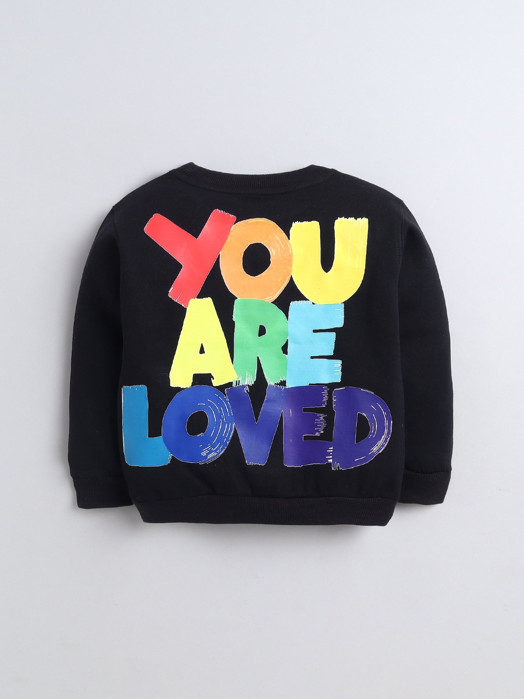 Hearts Patched Cute Sweatshirt for Kids