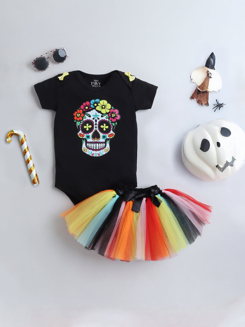 Halloween Sugar Skull Tutu Set