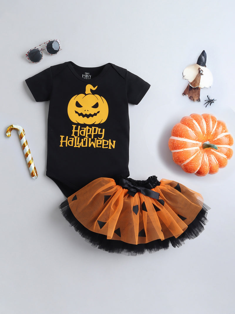 Pumpkin Glow Halloween Tutu Set