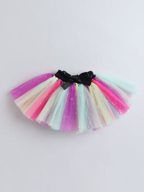 Rainbow Halloween Skeleton Tutu Set for Baby Girls