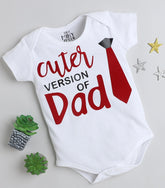 Tiny Miny mee boys printed bodysuit - White