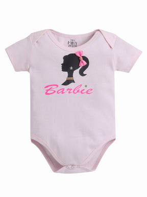 Barbie Theme Baby Girl Outfit Set – Romper & Tutu Skirt with Accessories