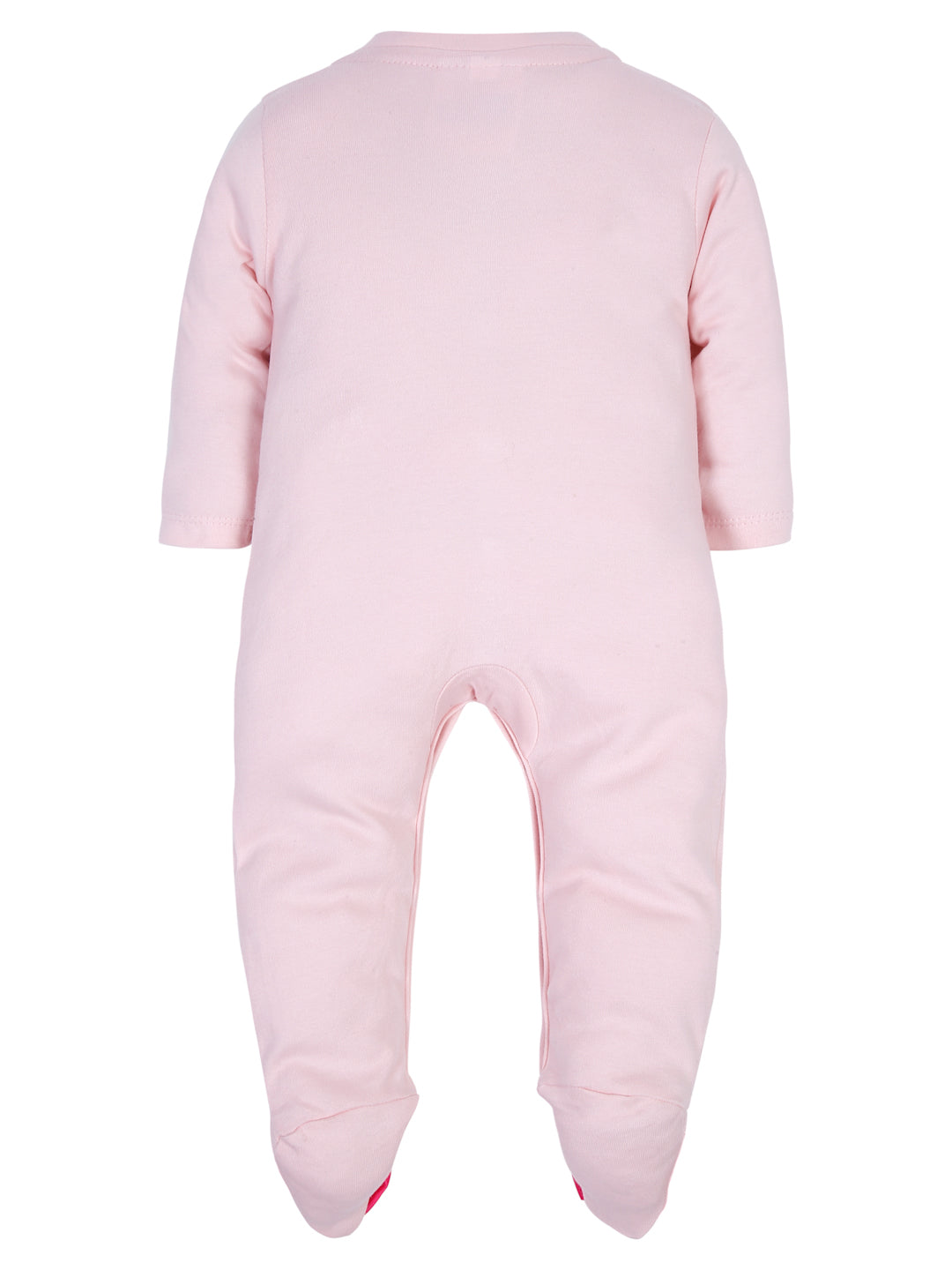 TINY MINY MEE PINK BOW TEADY BEAR SLEEPSUIT SET WITH SHOES-PINK