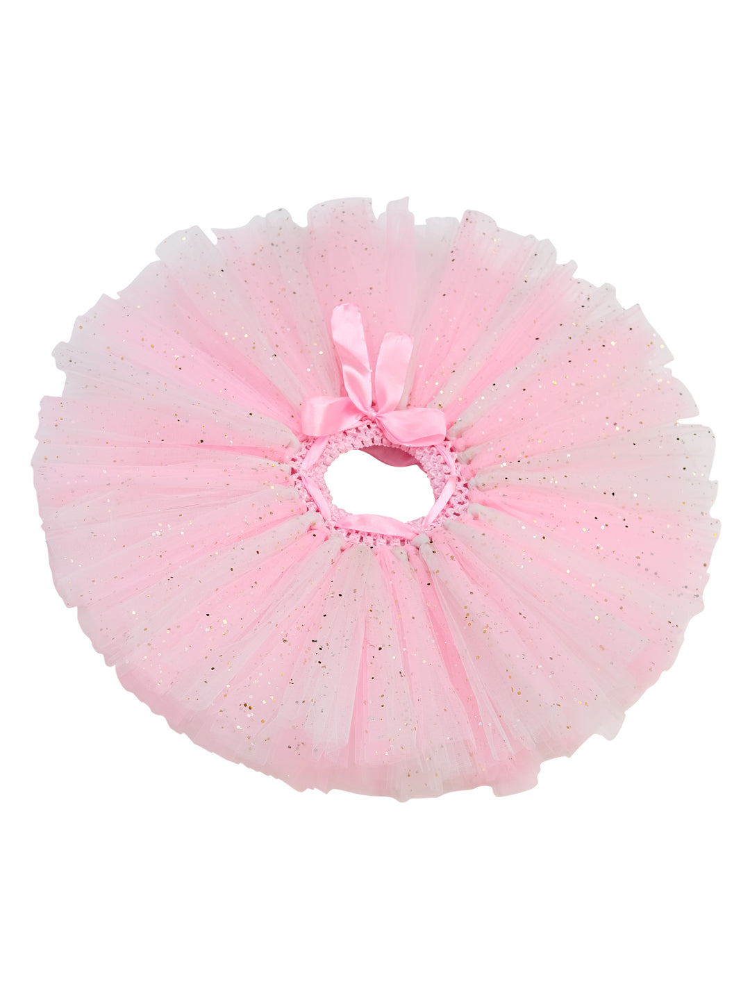 TINY MINY MEE PINK&WHITE FLORAL BLOOM TUTU SET-PINK&WHITE