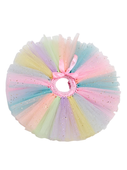 TINY MINY MEE FLORAL BUNCH TUTU SET -MULTICOLOR