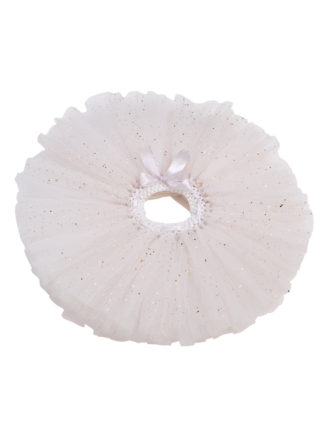 TINY MINY MEE FAIRYTALE FLORAL WHITE TUTU SET-WHITE