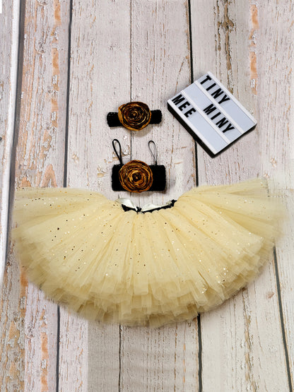 TINY MINY MEE  GOLDEN GLORY TUTU  SET-GOLDEN