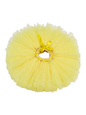 TINY MINY MEE SUNFLOWER FLORAL TUTU SET -YELLOW