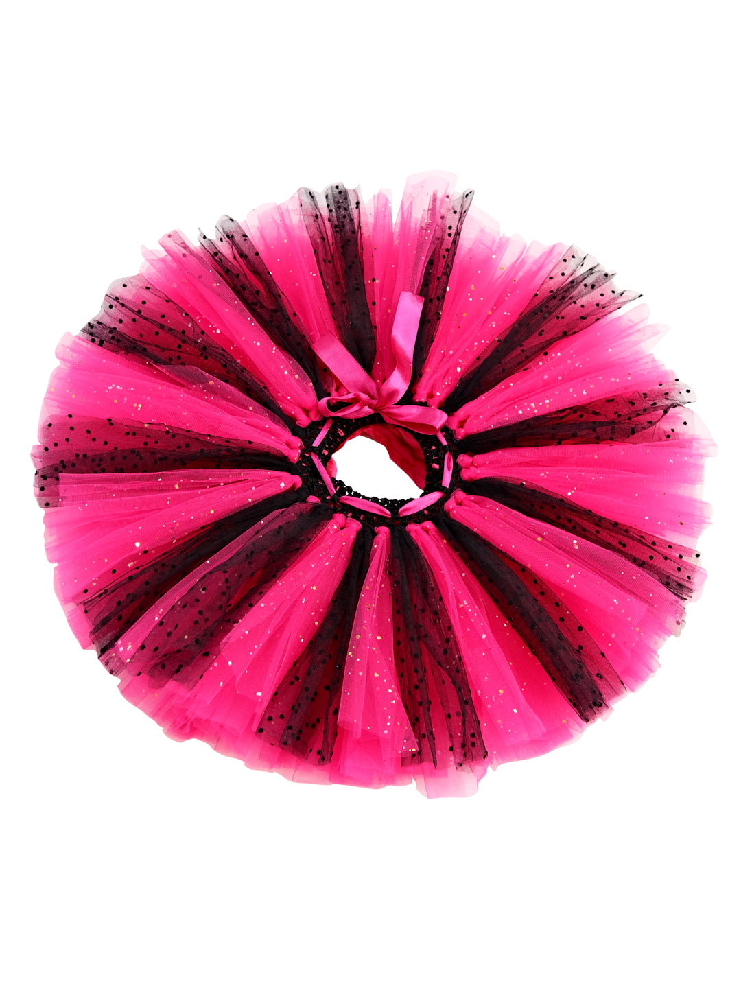 TINY MINY MEE DOLL FLORAL TUTU SET -MAGENTA & BLACK