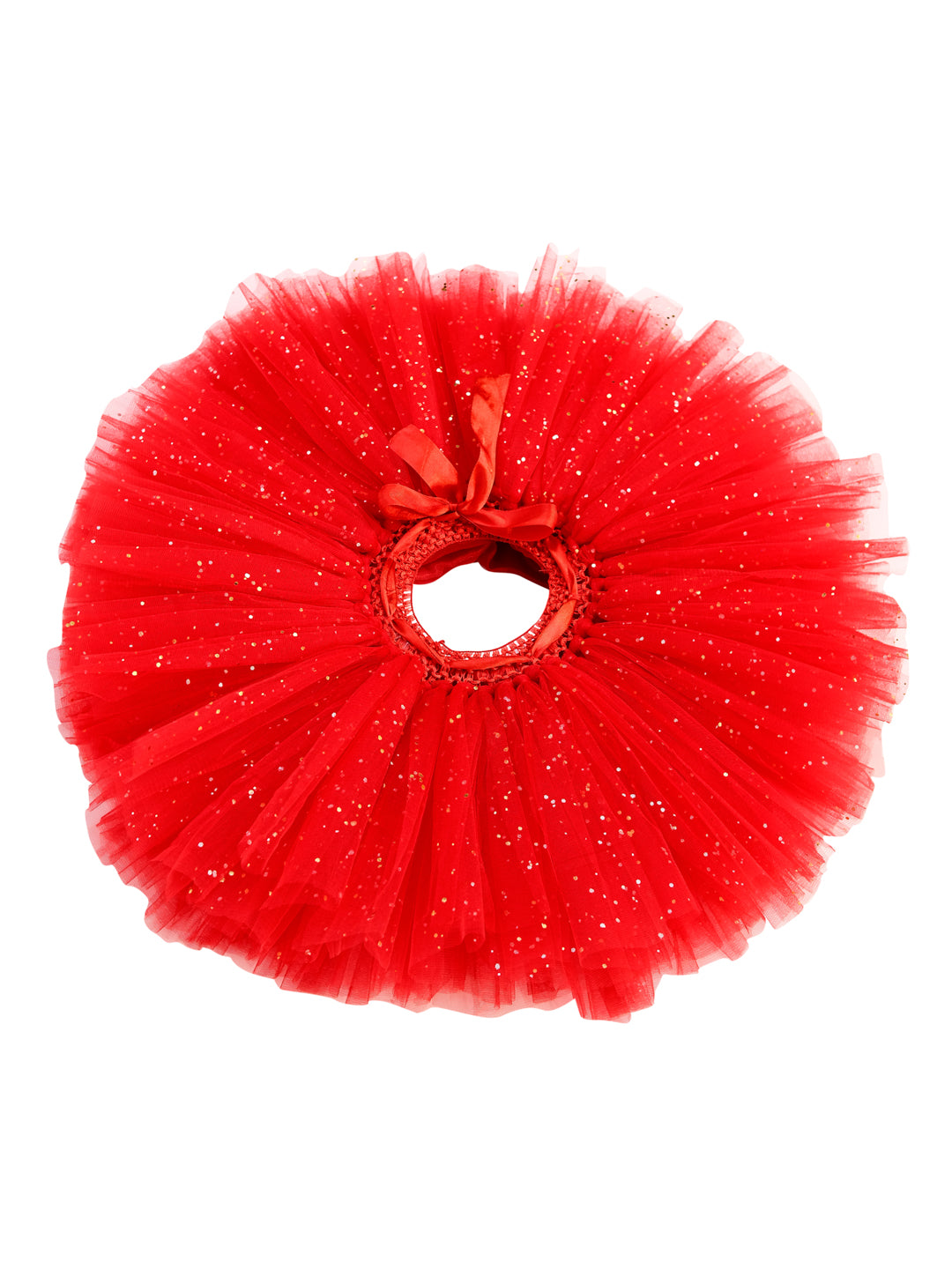 TINY MINY MEE MOUSE FLORAL TUTU SET-RED & BLACK