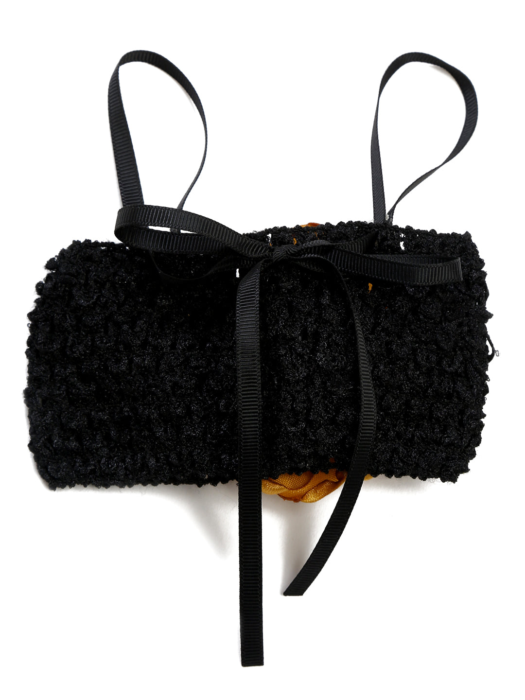 TINY MINY MEE BLACK GOLD FLORAL TUTU SET- BLACK&GOLD