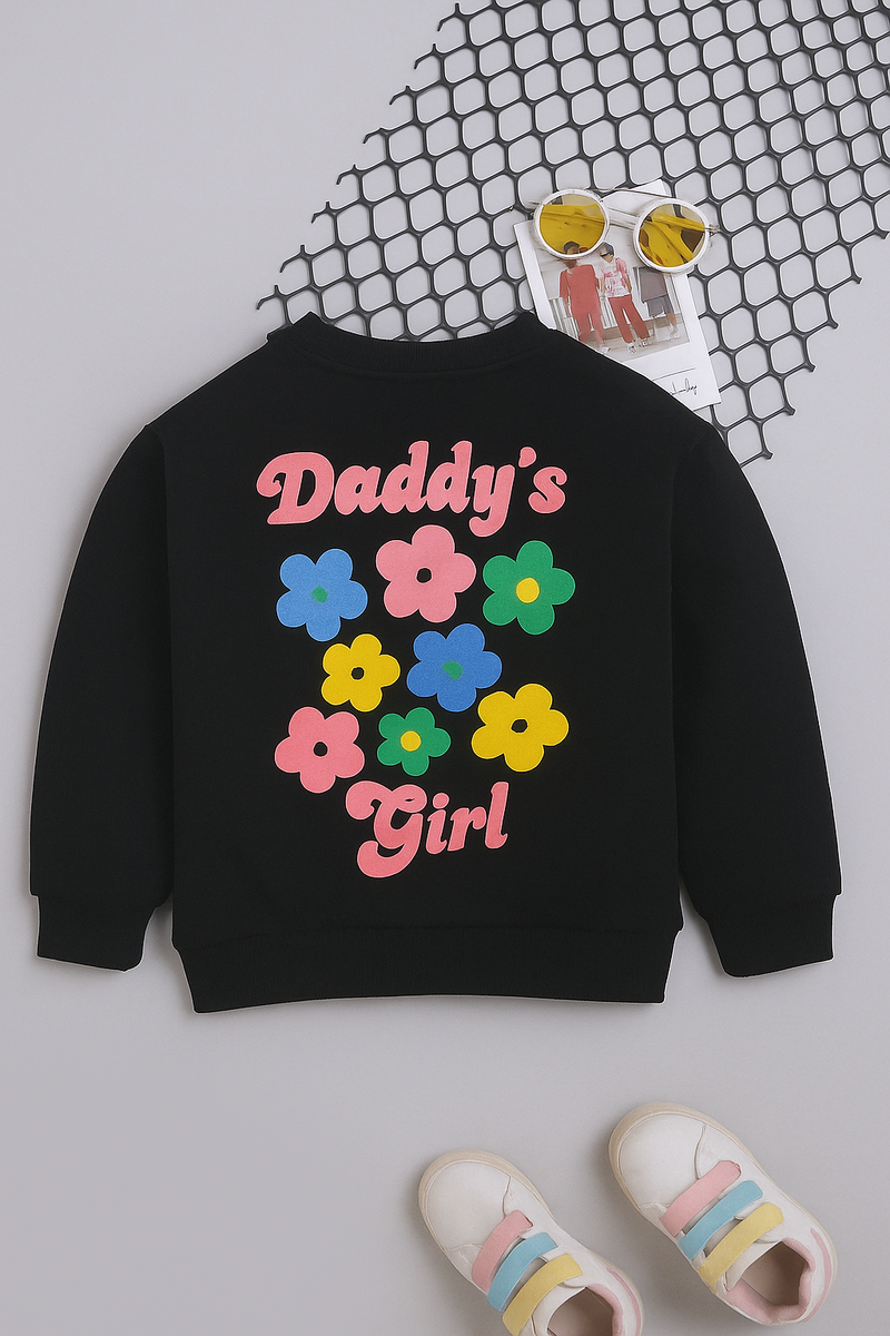 Daddy’s Girl Floral Sweatshirt for Kids