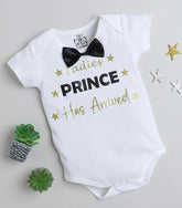 Tiny Miny mee boys printed bodysuit - White