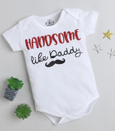 Tiny Miny mee boys printed bodysuit - White